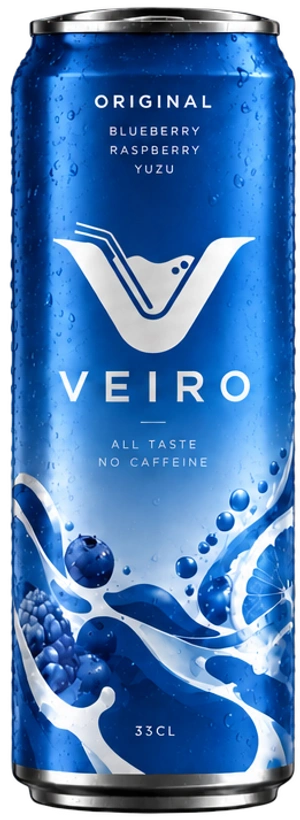 VEIRO Original, burk med smak av blåbär, hallon och yuzu